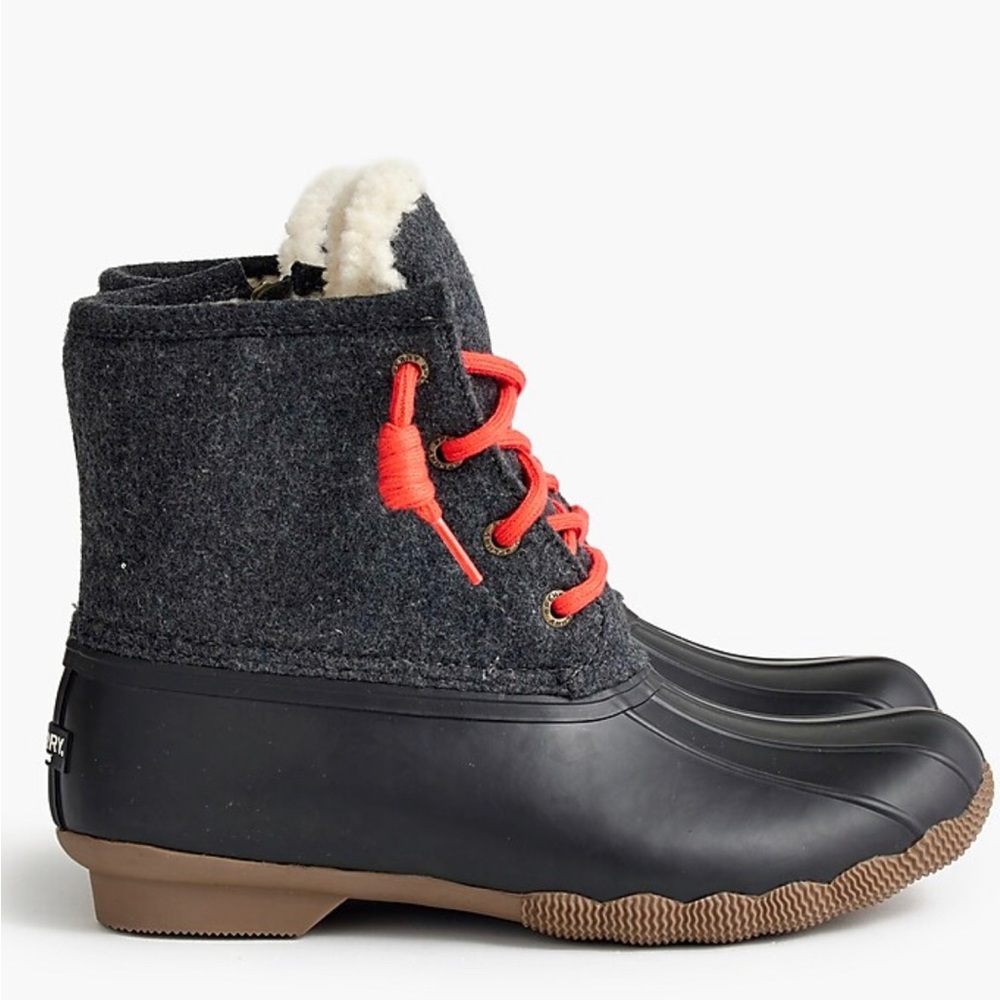 Sperry x JCrew Flannel rain boot